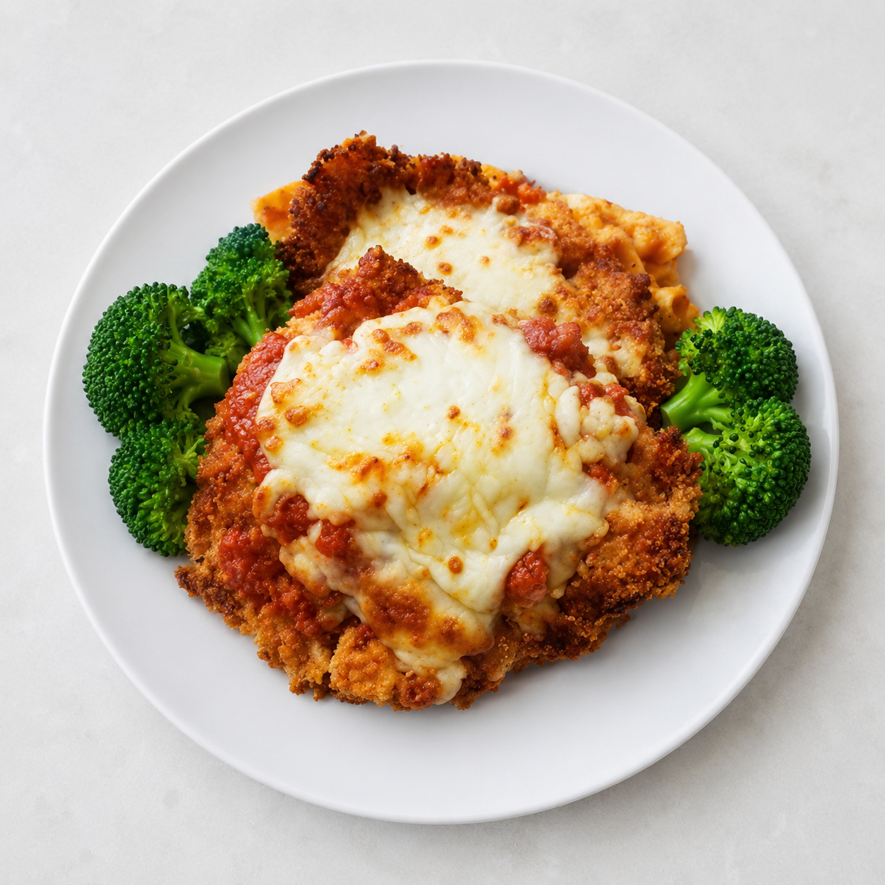 Chicken Parmesan, Marinara, Penne, Broccoli ( 5 Servings)