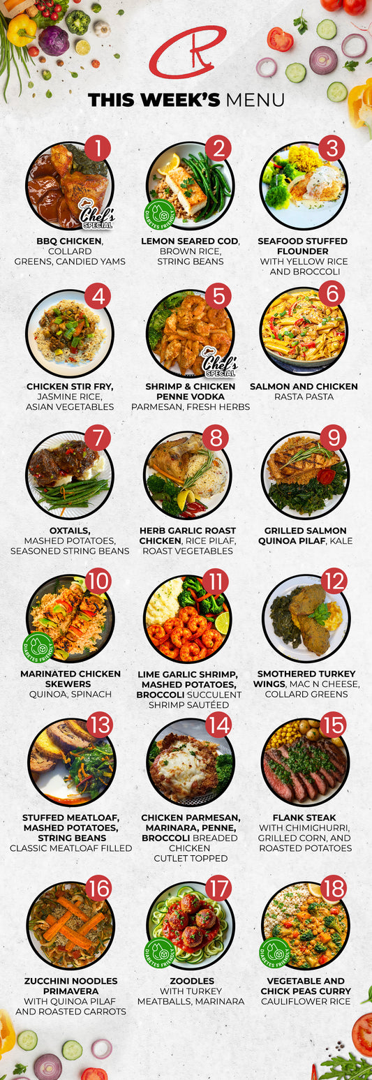 Chef-Made Meal Prep in Essex County |  10 Meal Plan