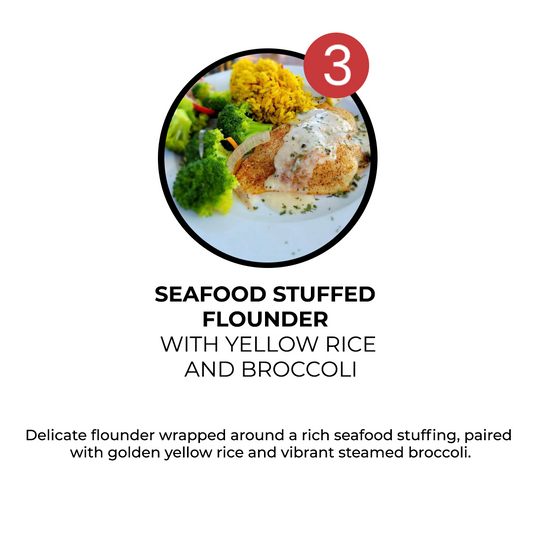 Seafood Stuffed Flounder (5 Servings)