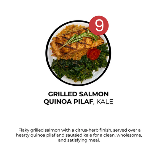 Grilled Salmon Quinoa (5 Servings)