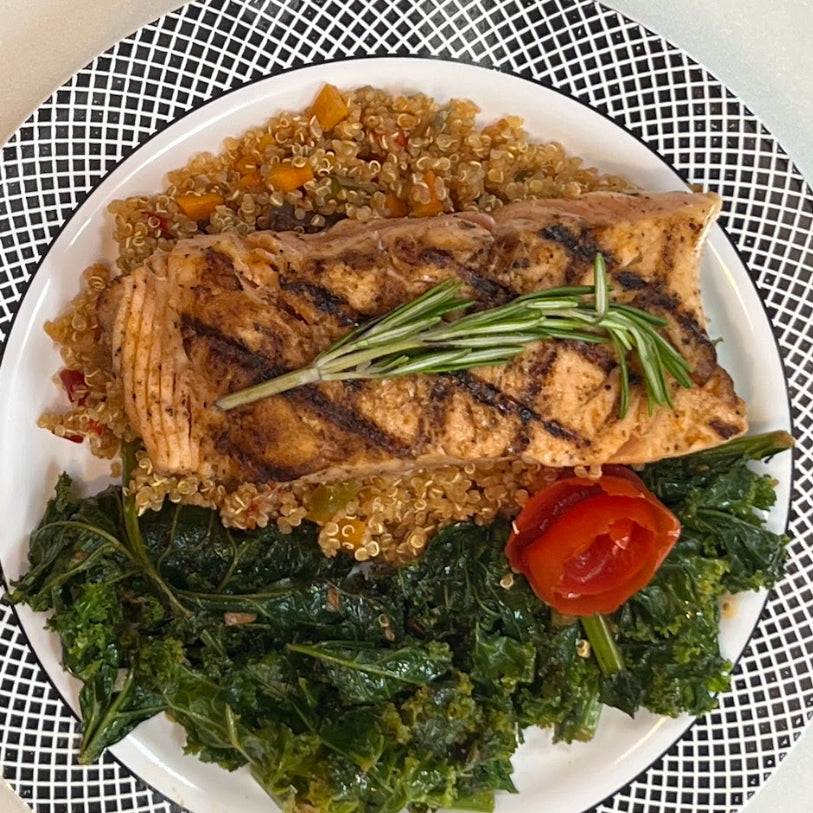Grilled Salmon Quinoa (5 Servings)