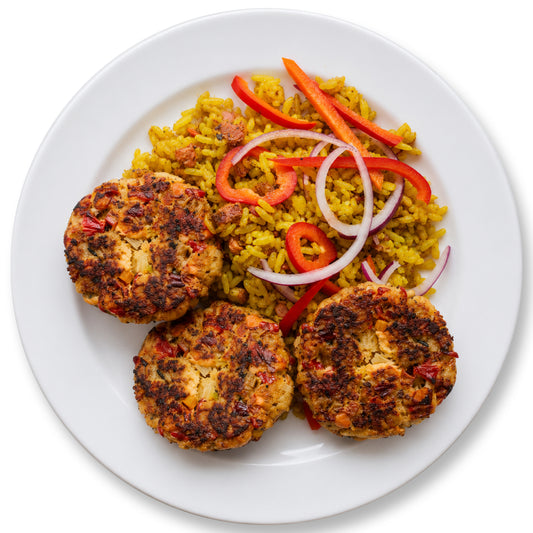Salmon Cakes Julienne