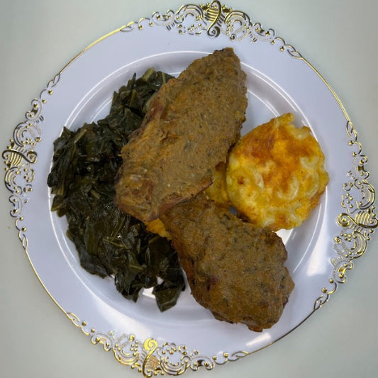 Smothered Turkey Wings, Mac n Cheese, Collard Greens (5 Servings)